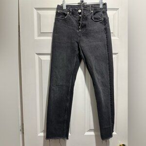 Zara Black Skinny Jeans with High-Rise Waist